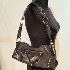 Charles David Black Leather Purse